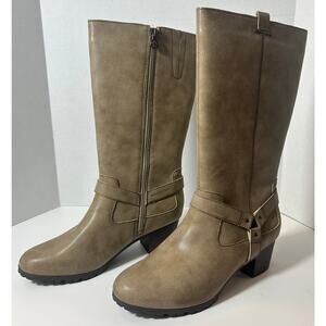 Jambu & Co JBU Women’s Water Resistant Knee High Boots Taupe Size 11M NIB